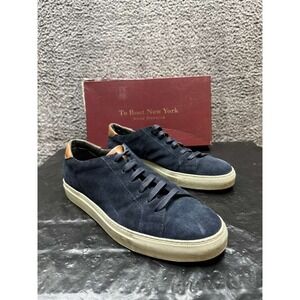 To Boot New York Derrick Suede‎ Handmade Sneakers Navy Blue Mens Size 12 US